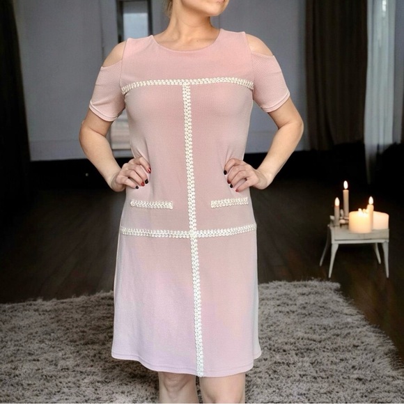 NWT Blush Knit Sheath Dress - Picture 2 of 13